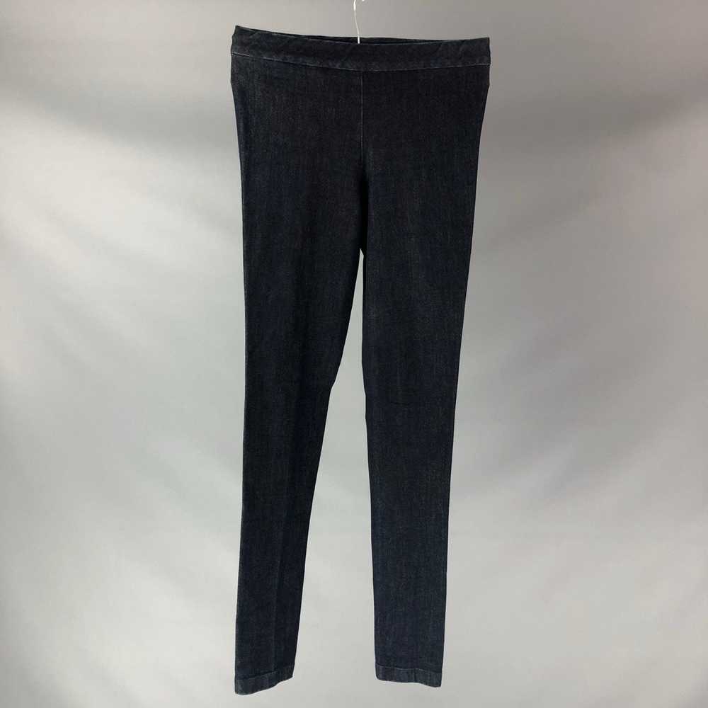 The Row Navy Cotton & Elastane Casual Leggns Pants - image 1