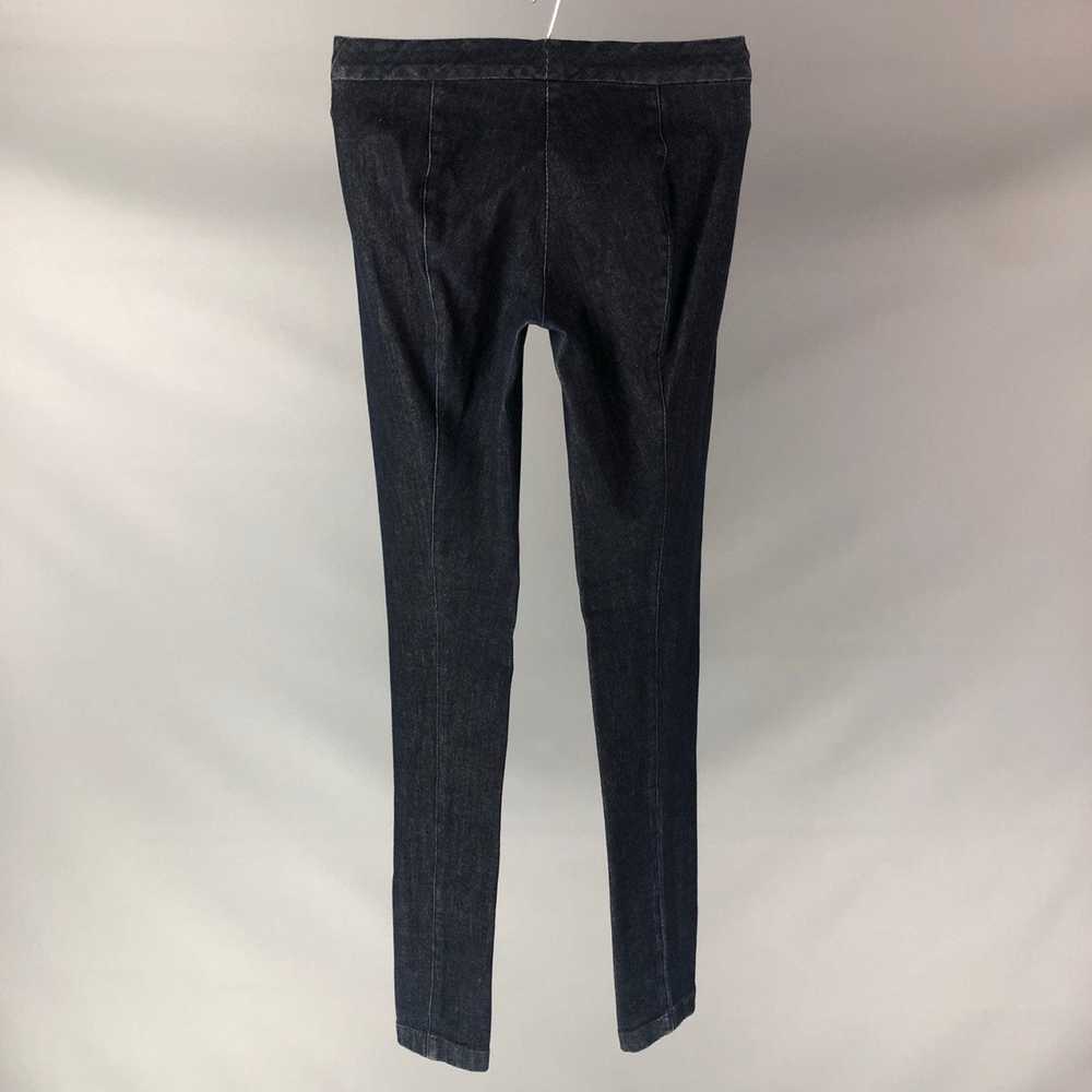 The Row Navy Cotton & Elastane Casual Leggns Pants - image 2