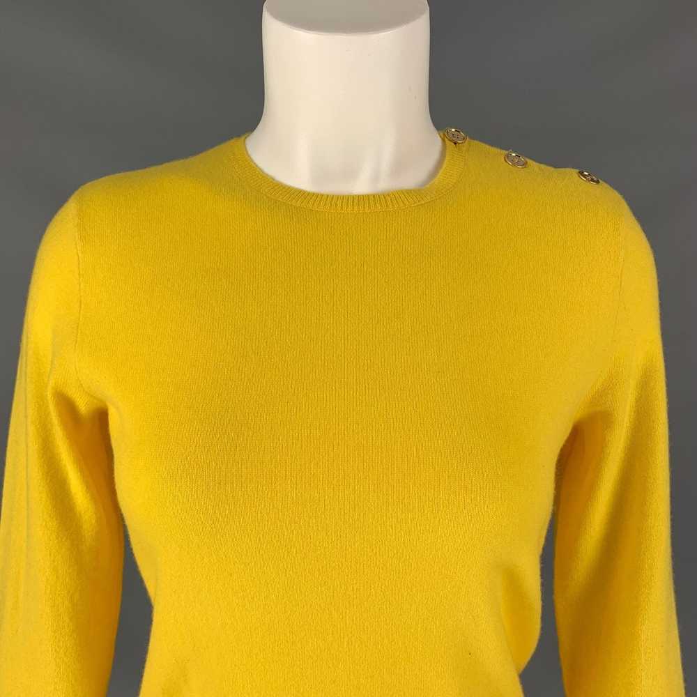 Ralph Lauren Cashmere Knitted Yellow Pullover - image 2