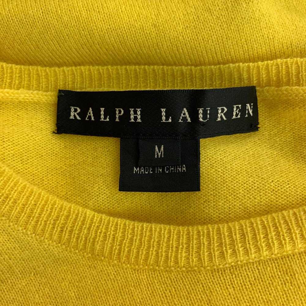 Ralph Lauren Cashmere Knitted Yellow Pullover - image 4