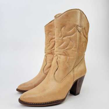 Vintage Vintage 70s Leather Western Cowboy Boots … - image 1