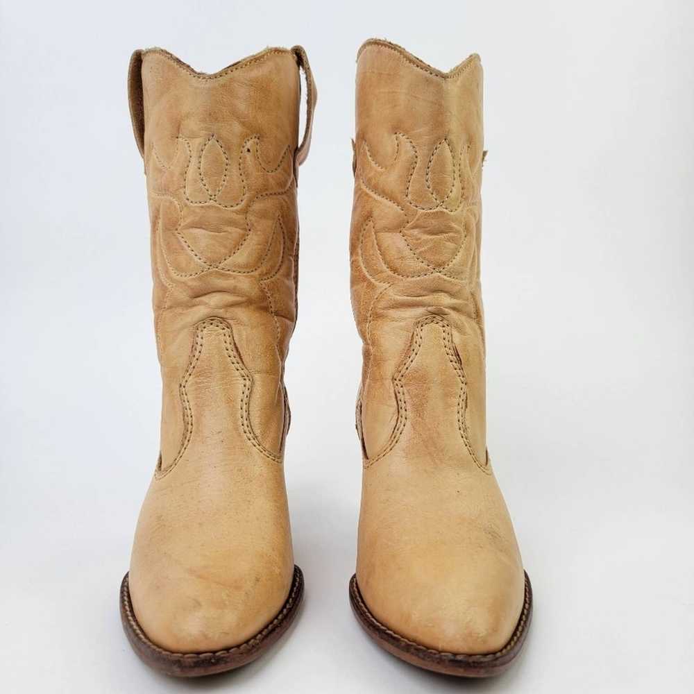 Vintage Vintage 70s Leather Western Cowboy Boots … - image 7