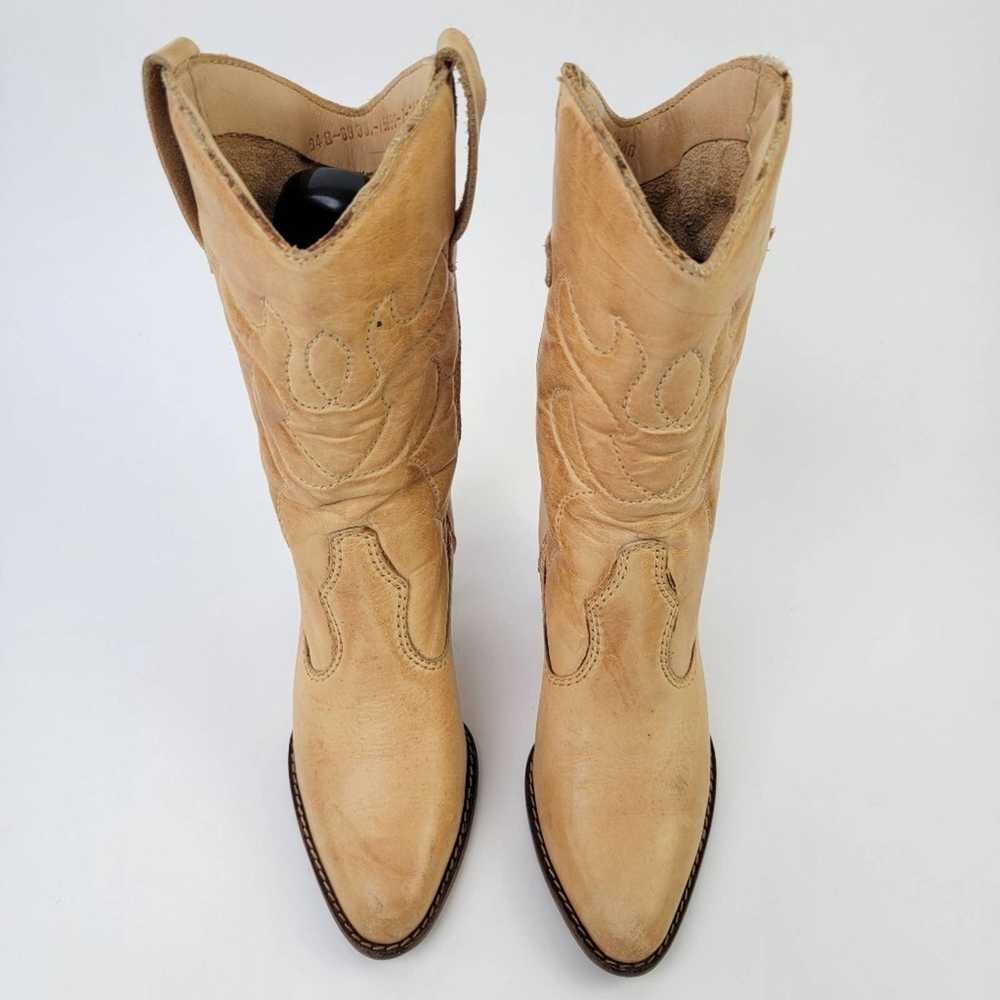 Vintage Vintage 70s Leather Western Cowboy Boots … - image 8