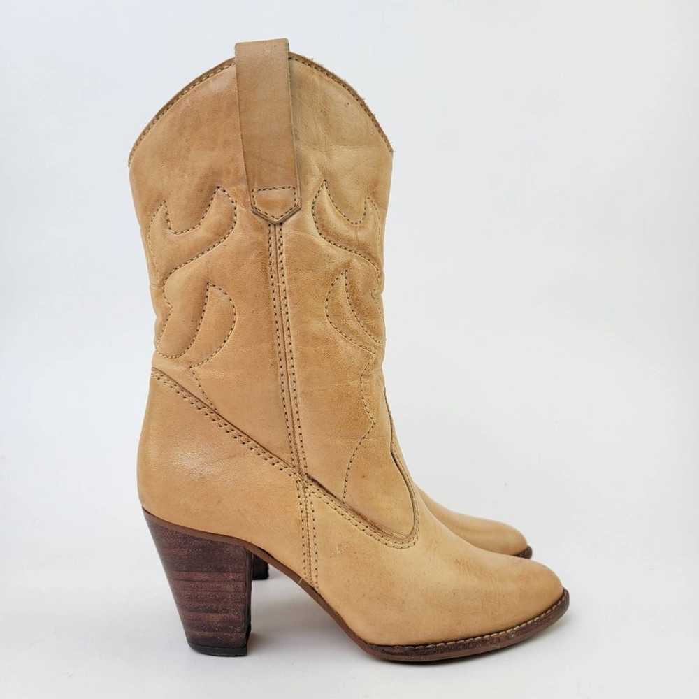 Vintage Vintage 70s Leather Western Cowboy Boots … - image 9