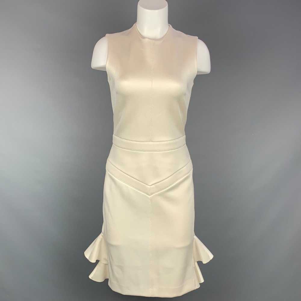 Louis Vuitton Beige Floral Painted Linen & Silk Belted Sleeveless Mini Dress  S Louis Vuitton