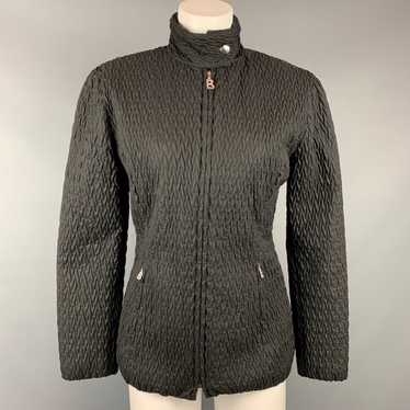 Bogner Black Quilted Textured Nylon Jacket