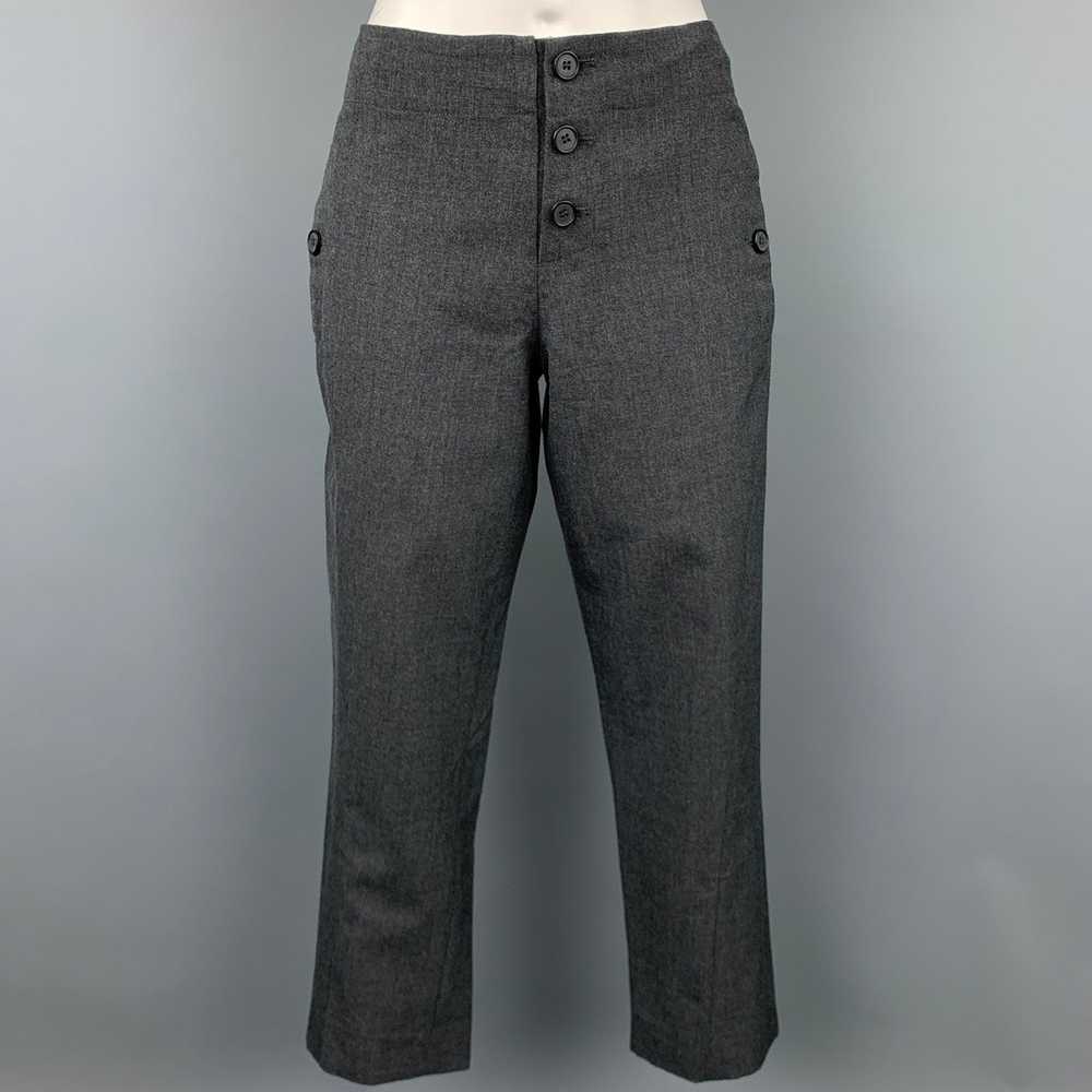 Marni Grey Virgin Wool Cropped Casual Pants - image 1
