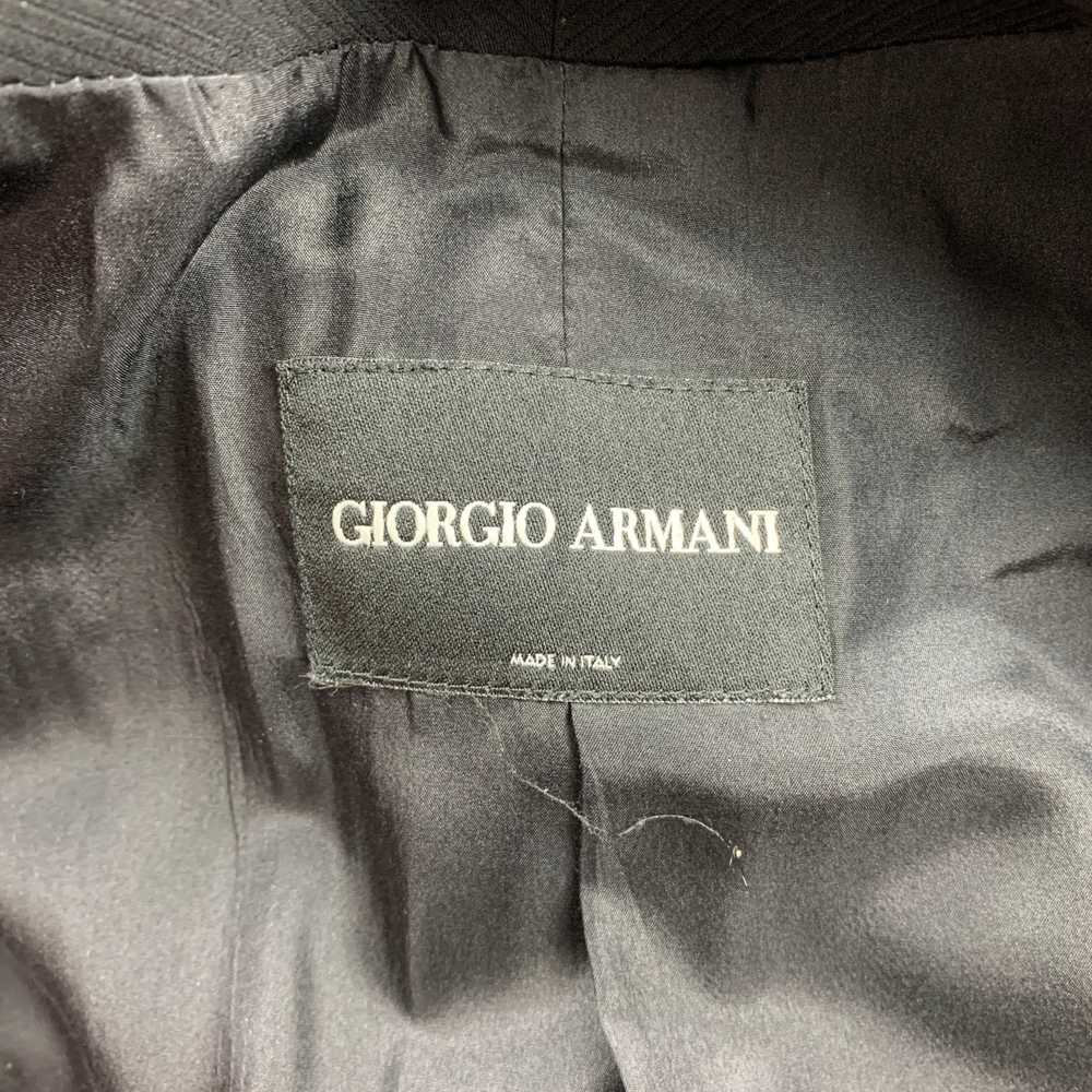 Giorgio Armani Black Ribbed Triacetate Blend Jack… - image 5