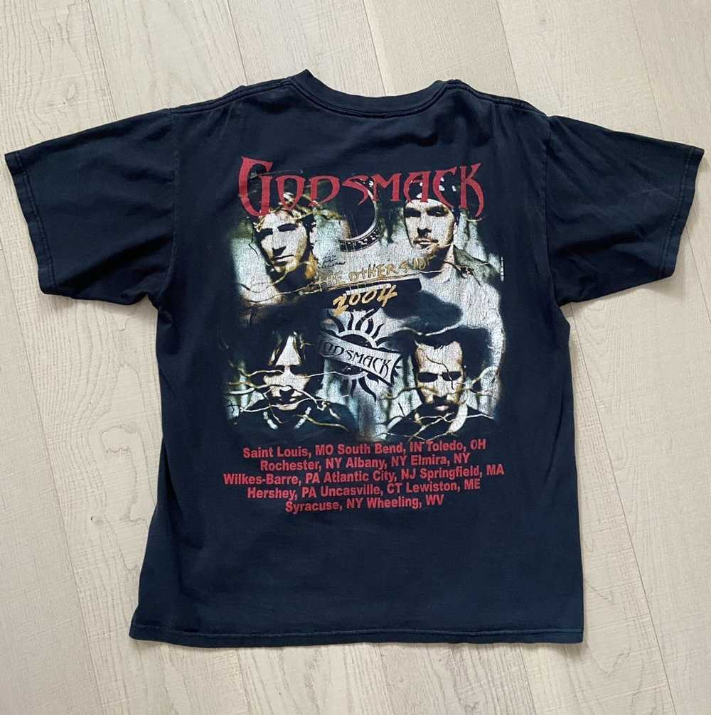 Band Tees × Streetwear × Vintage Godsmack Tour T-… - image 2