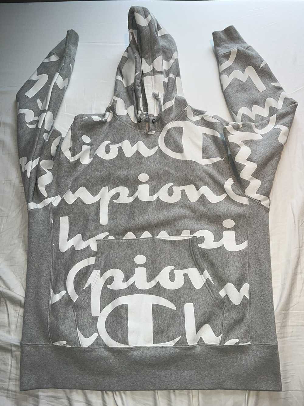 Champion CHAMPION All Over Print Signature Hoodie - image 1