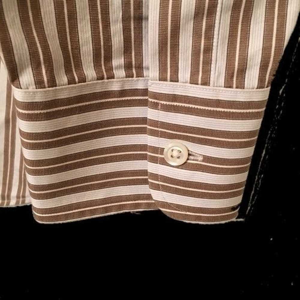 Ike Behar IKE Behar Striped Long Sleeve Dress Shi… - image 2