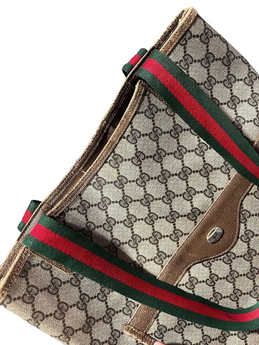 Gucci GUCCI ORIGINAL GG SUPREME WEB VERTICAL TOTE… - image 4