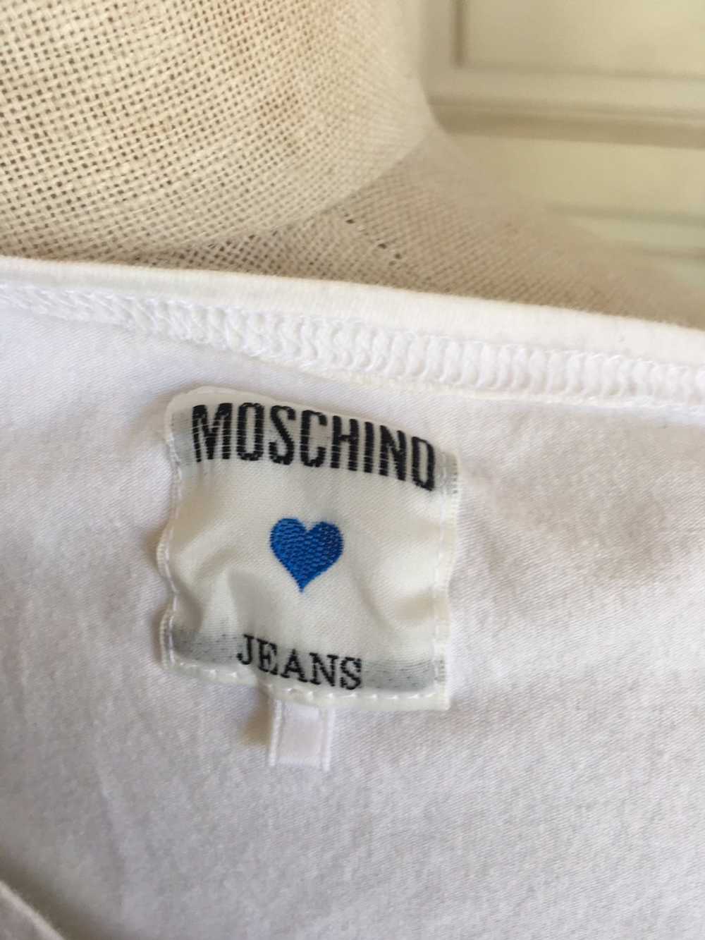 Moschino × Vintage 90s white top - image 6