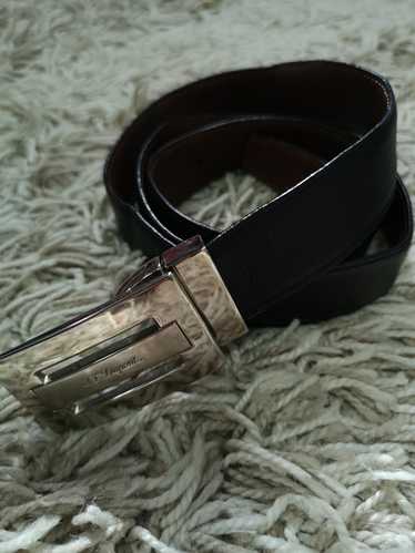 S.T. Dupont Line D Leather Reversible Belt 30mm Black/Brown