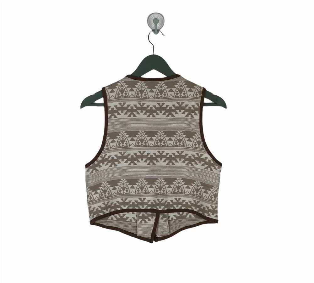 Japanese Brand × Navajo Vintage art ethnic vest n… - image 3