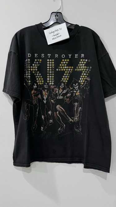Kiss Band × Rock Tees × Vintage Kiss “Destroyer” T