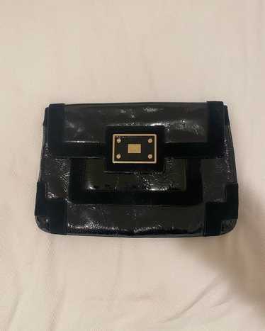 Anya Hindmarch Black patent leather and suede Anya