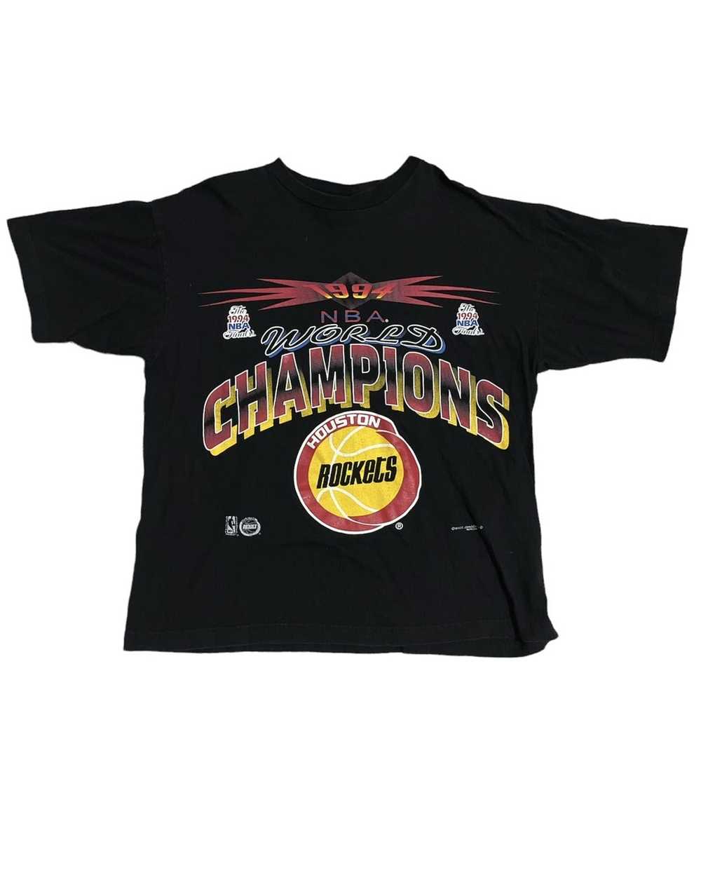 Rockets 1995 Forged in Gold Championship Tee (Black) – Vintage