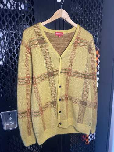 Supreme FINAL DROP Supreme Plaid Mohair Cardigan