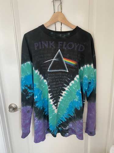 Vintage 3X Pink Floyd Dark Side of the Moon Tye discount Dye Concert Band Tee RARE