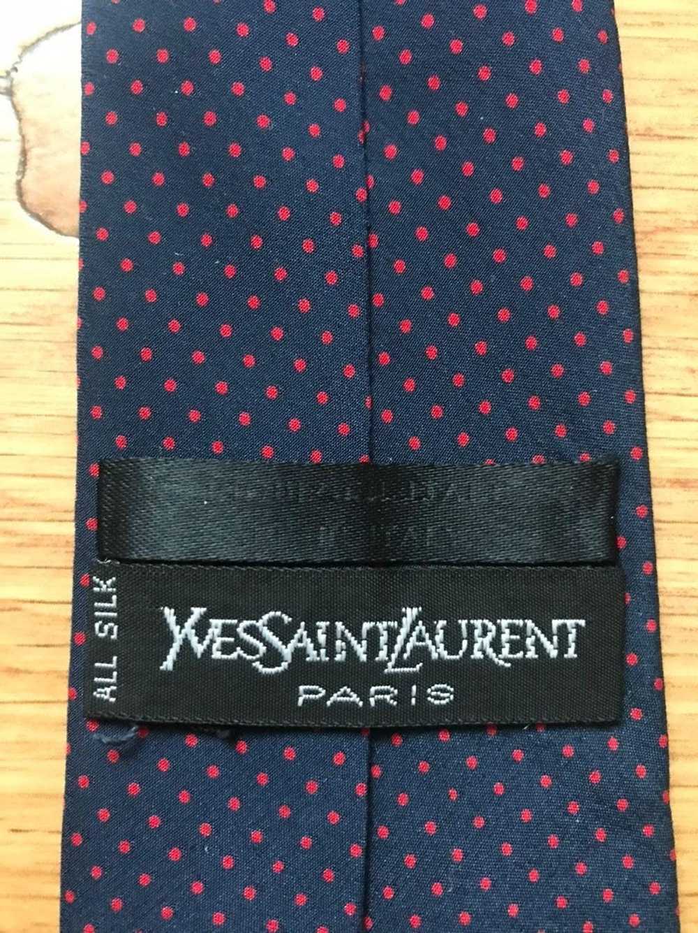 Vintage × Yves Saint Laurent Vintage YSL Silk Tie - image 5