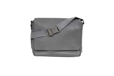 Louis Vuitton Mens Roman MM Messenger Bag Glacier Taiga Leather Silver Grey