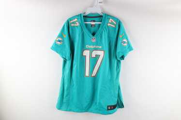 Miami Dolphins Mike Wallace #11 Teal NFL Jersey - Nike (ON FIELD) - Youth L