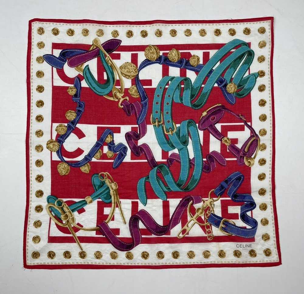 Celine × Luxury celine bandana handkerchief necke… - image 2