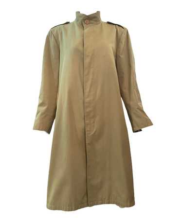 Gucci 80s Belted Trench Coat With Logo Buttons