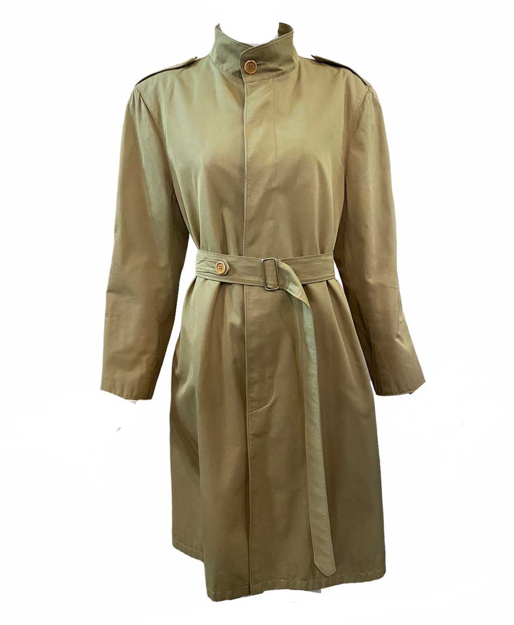 Gucci 80s Belted Trench Coat With Logo Buttons - image 2