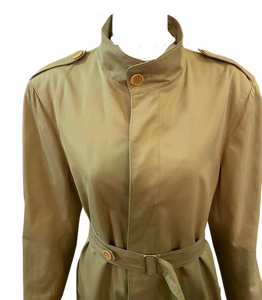 Gucci 80s Belted Trench Coat With Logo Buttons - image 4