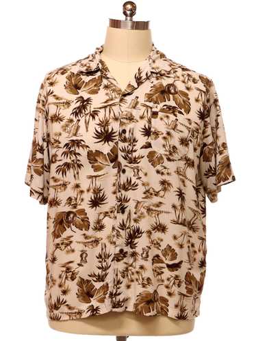 1990's George Mens Hawaiian Shirt - image 1