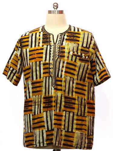 1990's Mens African Style Tunic Shirt