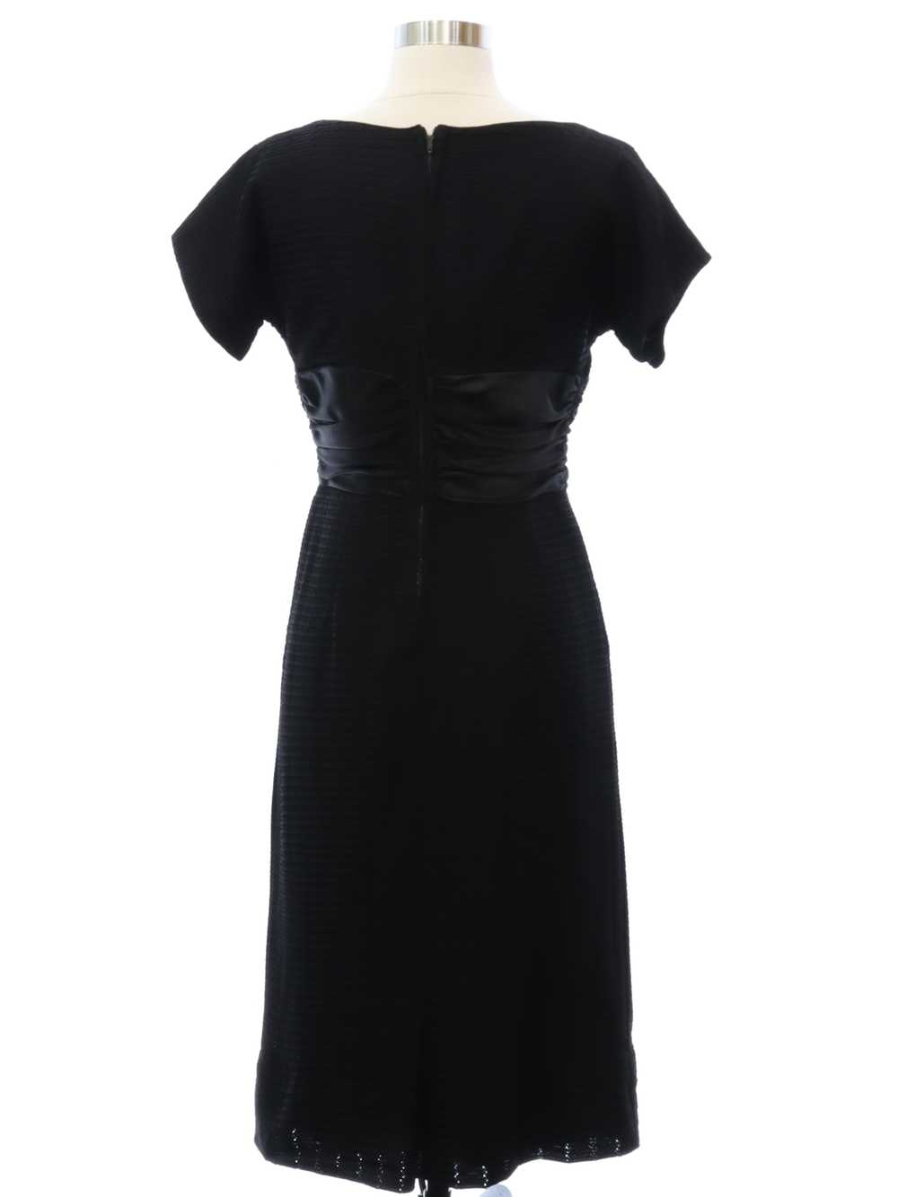 1950's Little Black Wiggle Dress - image 3