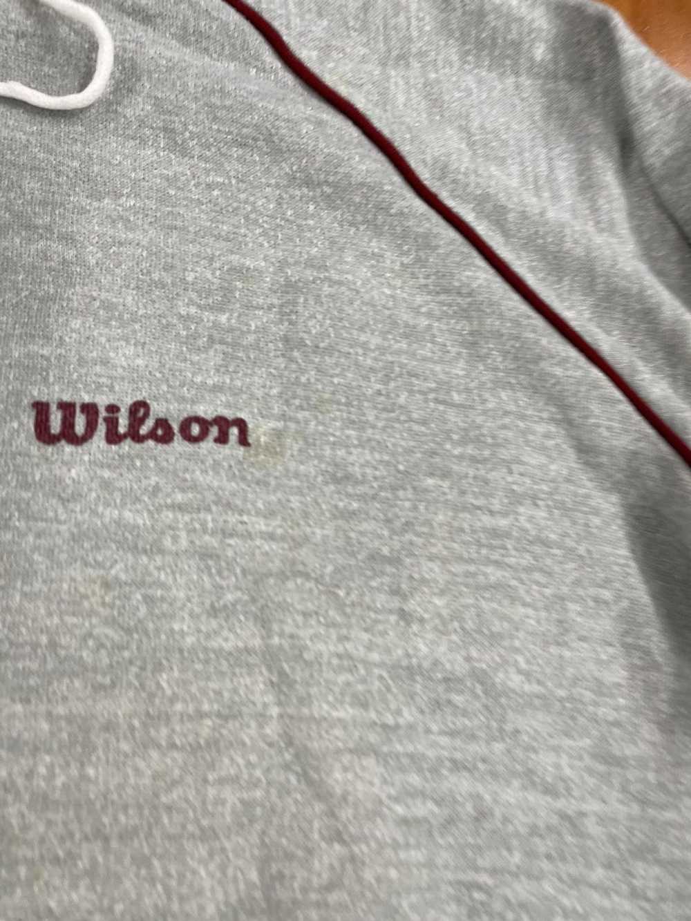 Wilson Athletics Vintage Wilson Grey Athletic Swe… - image 3
