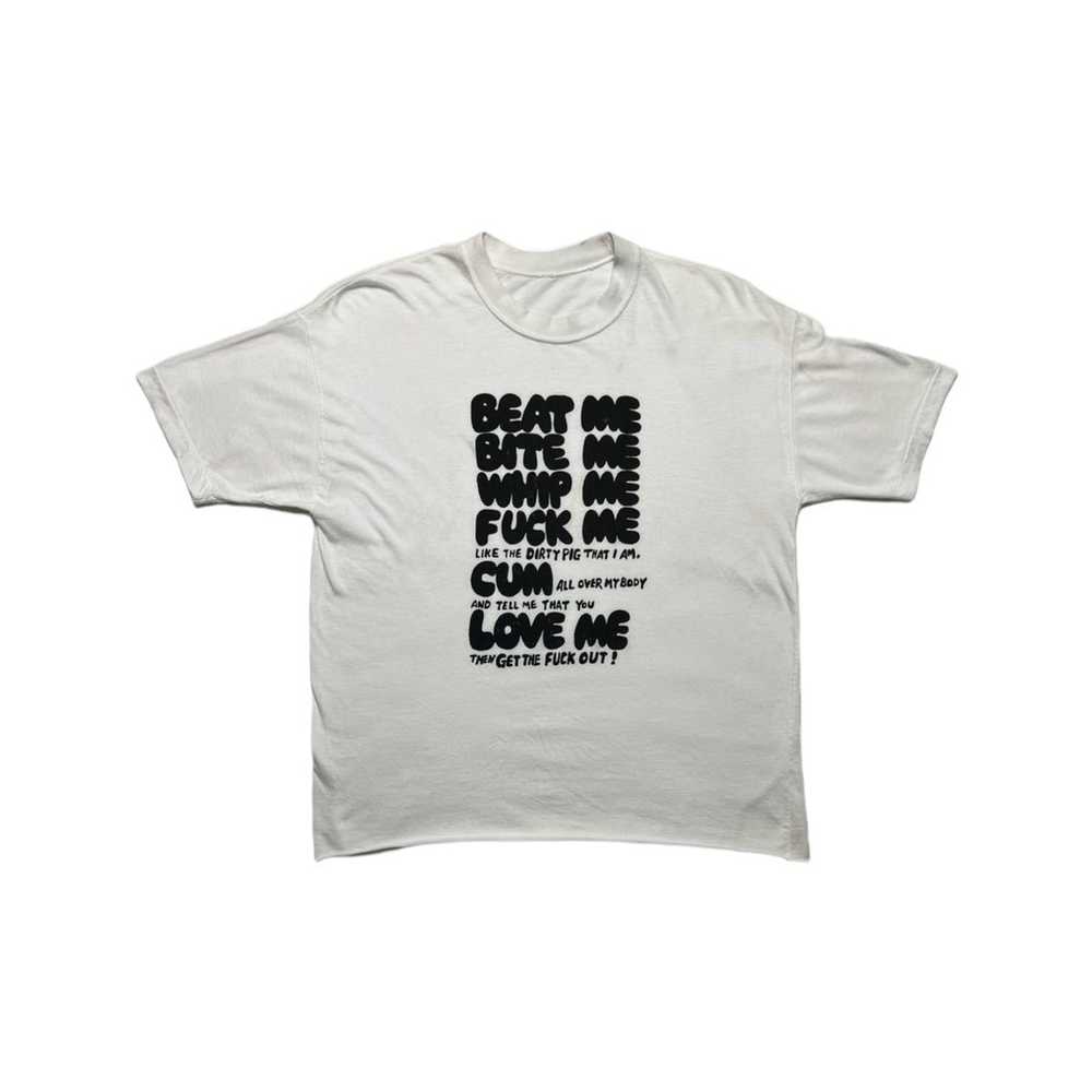 Vintage Vintage 80s Beat Me Bite Me T-Shirt - image 1