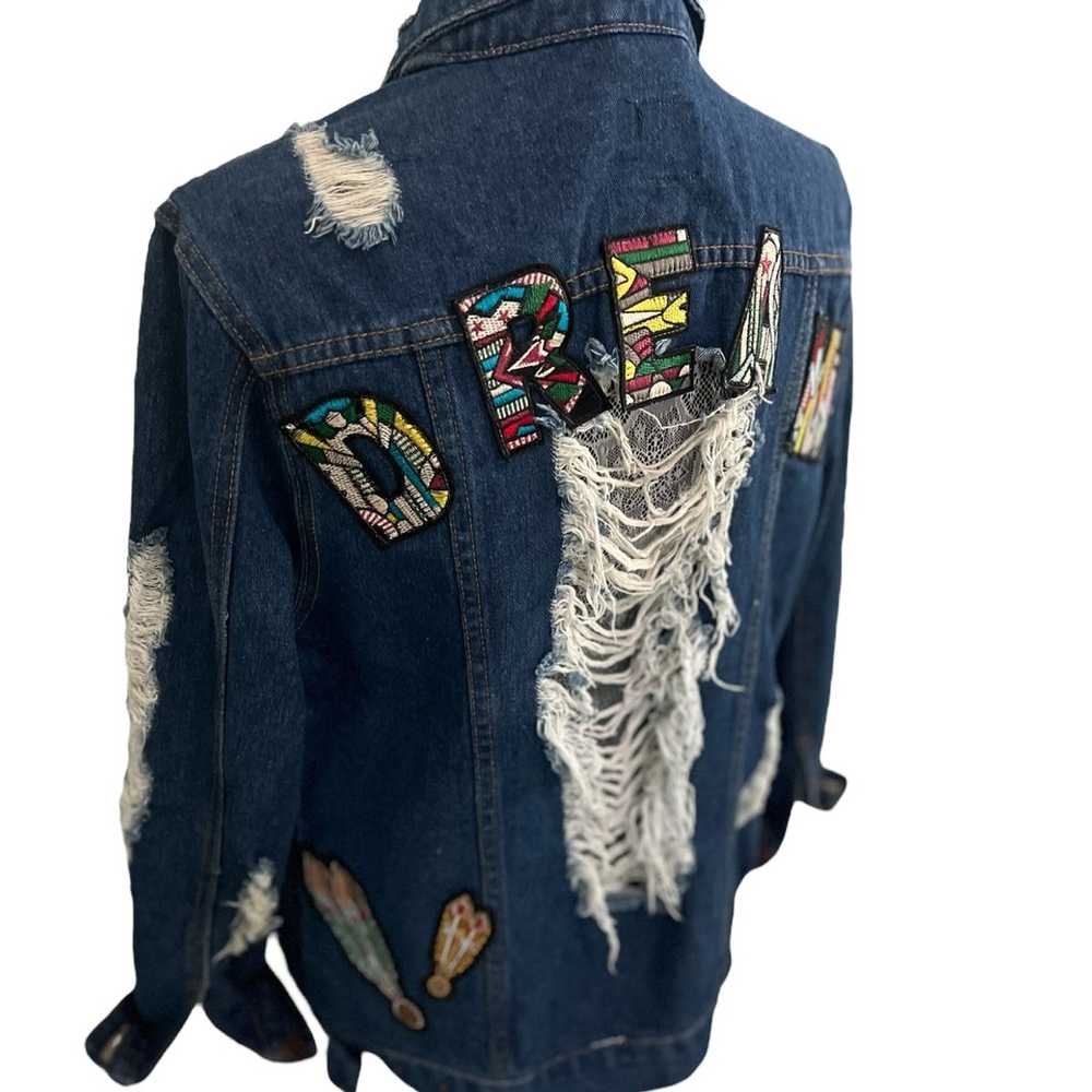 Jean Pre-owned BoomBoom Distressed Jean Jacket - … - image 5