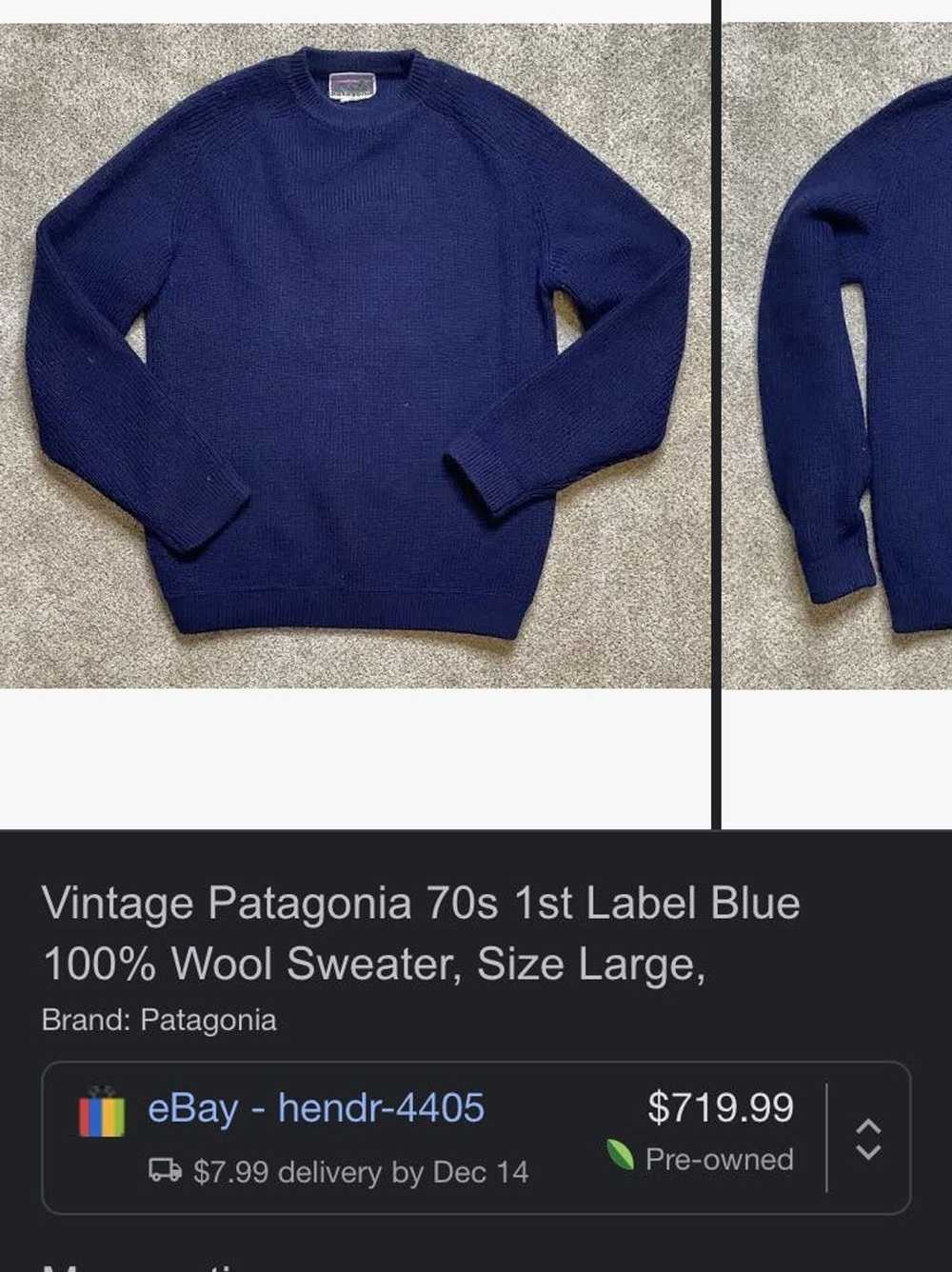 Patagonia Vintage Big Label Wool Sweater - image 7