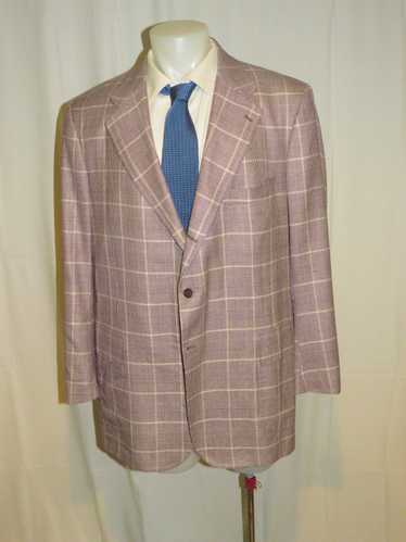 Custom × Kiton Vicuna Blend Purple Plaid Three Rol