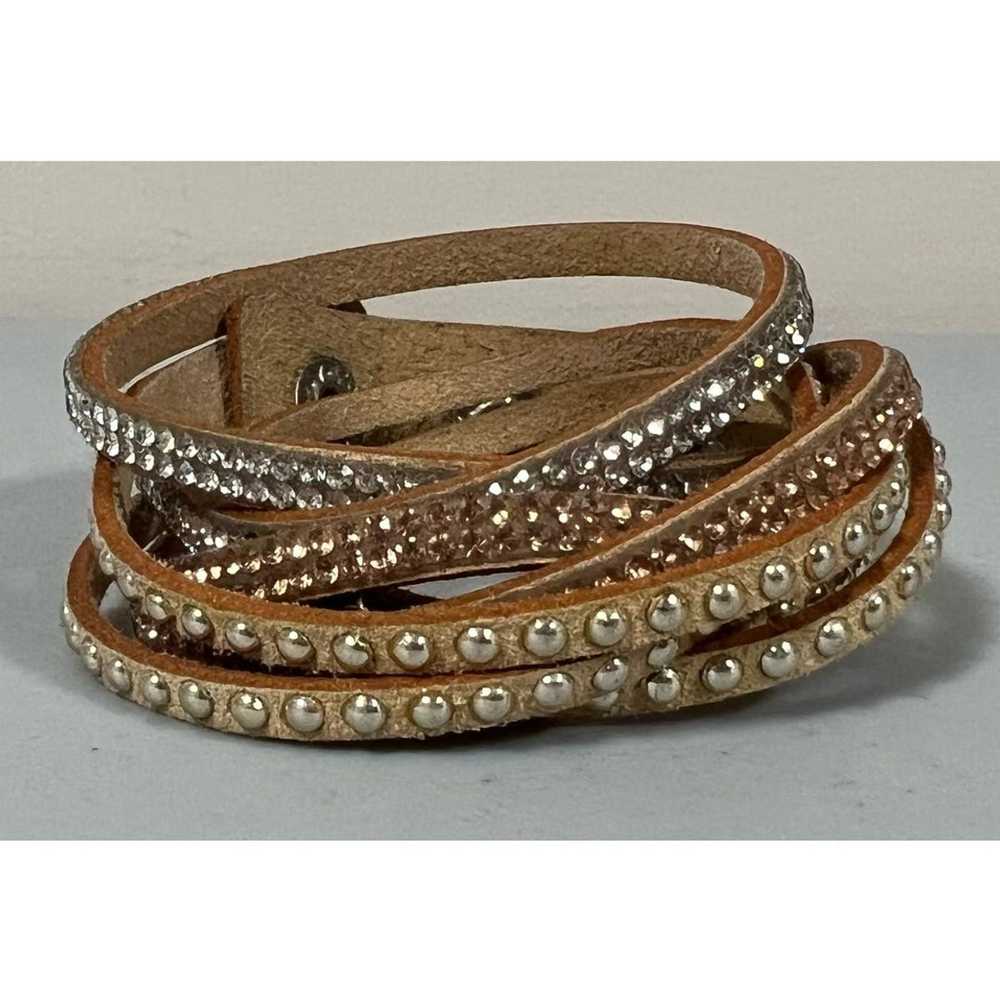 Jewelry × Streetwear × Vintage Beige Tan Gold Stu… - image 2