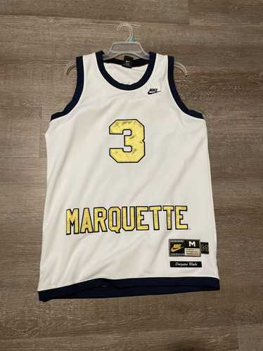 Mens Dwyane Wade Mitchell & Ness Marquette Tank Navy/Grey