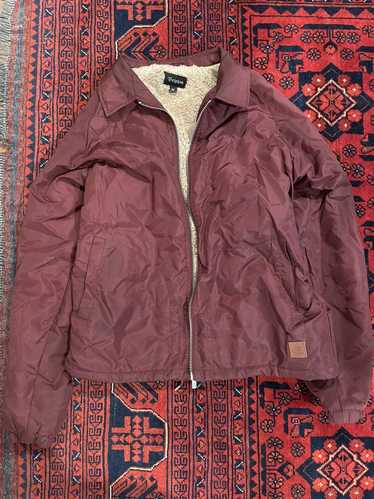 Brixton Brixton Red Rain Jacket with fleece Lining