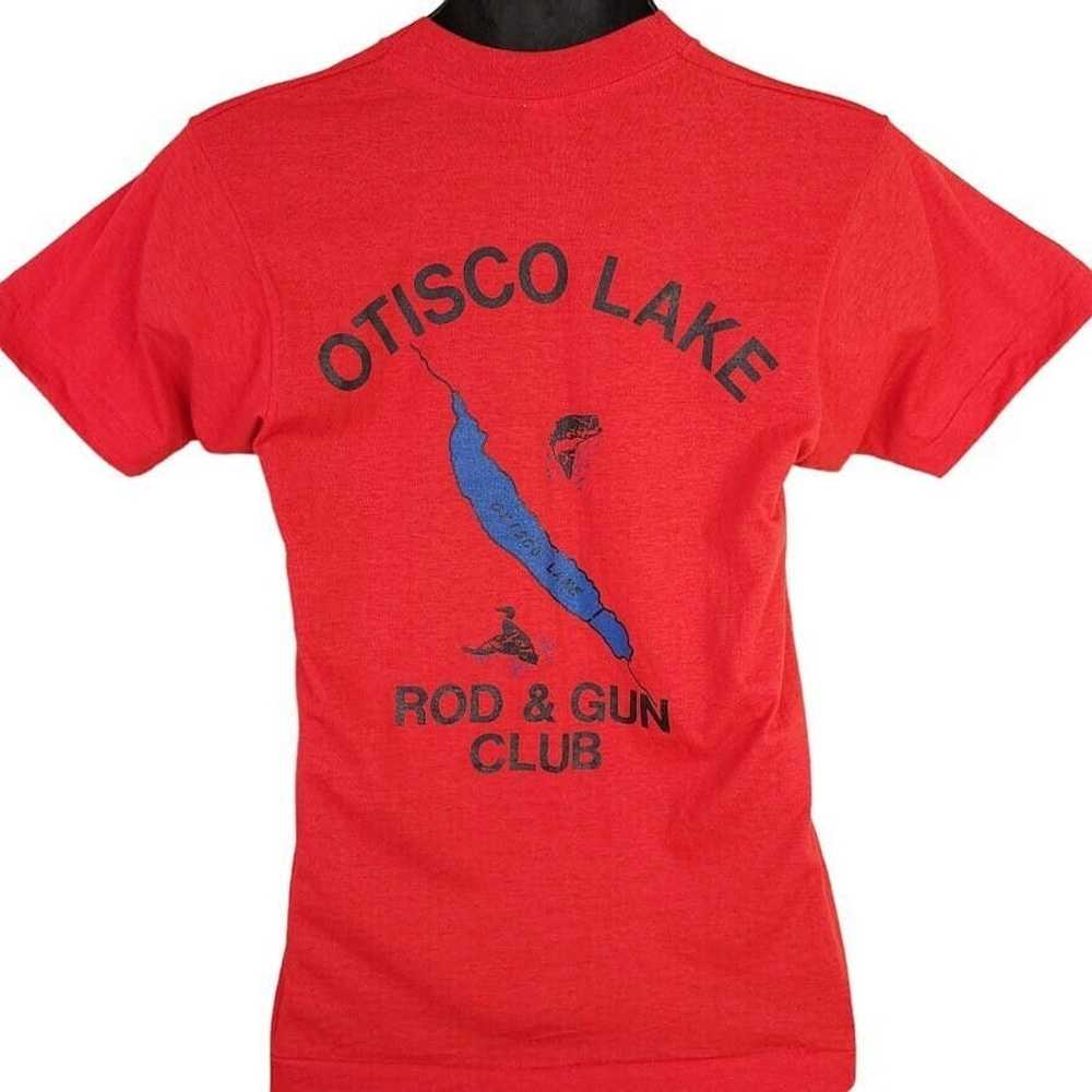 Vintage Otisco Lake Rod & Gun Club T Shirt Vintag… - image 1