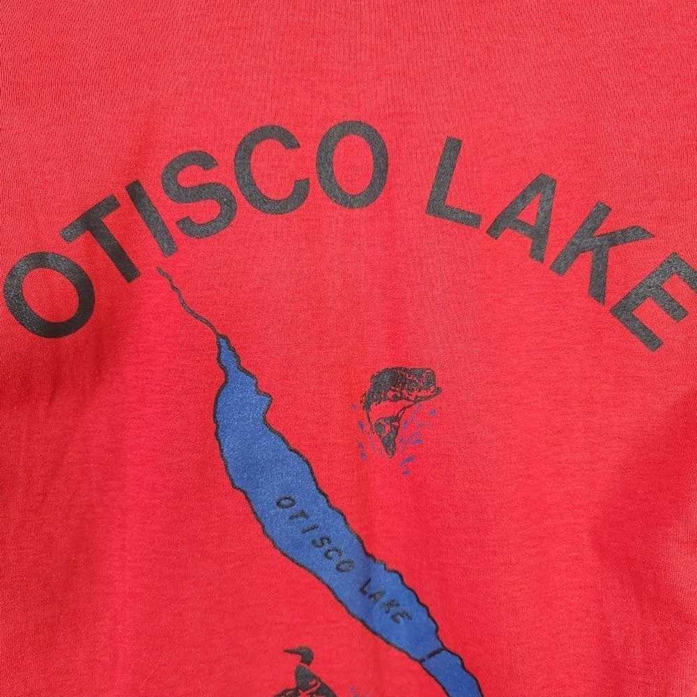 Vintage Otisco Lake Rod & Gun Club T Shirt Vintag… - image 4