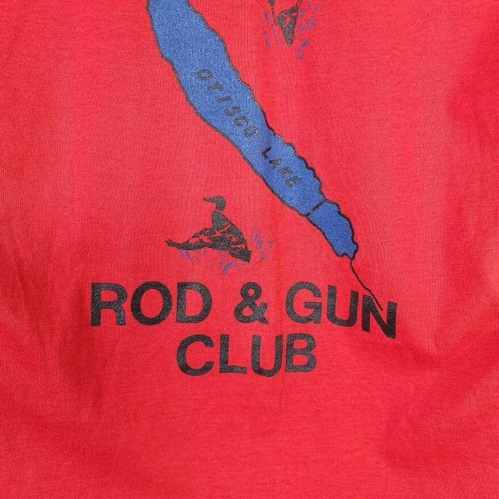 Vintage Otisco Lake Rod & Gun Club T Shirt Vintag… - image 5