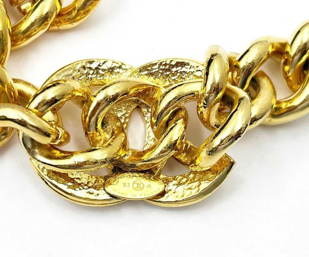 Chanel Chanel Vintage Gold Plated CC Chunky Chain… - image 3