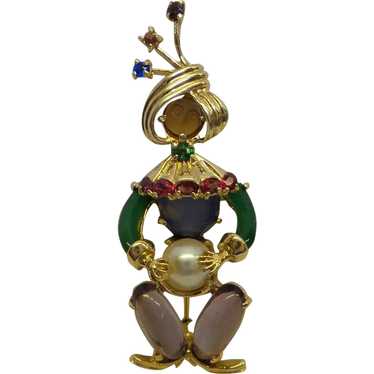 Great Solid 14kt 1950s Swami, Genie, Fortune Telle