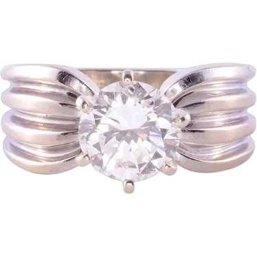 1.43 Carat VVS2 Diamond Solitaire Engagement Ring - image 1