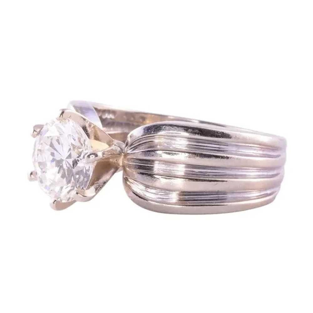 1.43 Carat VVS2 Diamond Solitaire Engagement Ring - image 2