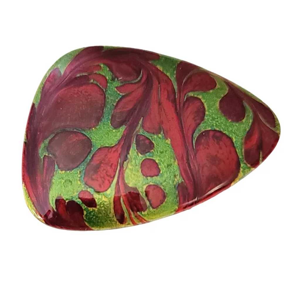 André Gagnon Red Green Copper Enamel Christmas Mo… - image 9